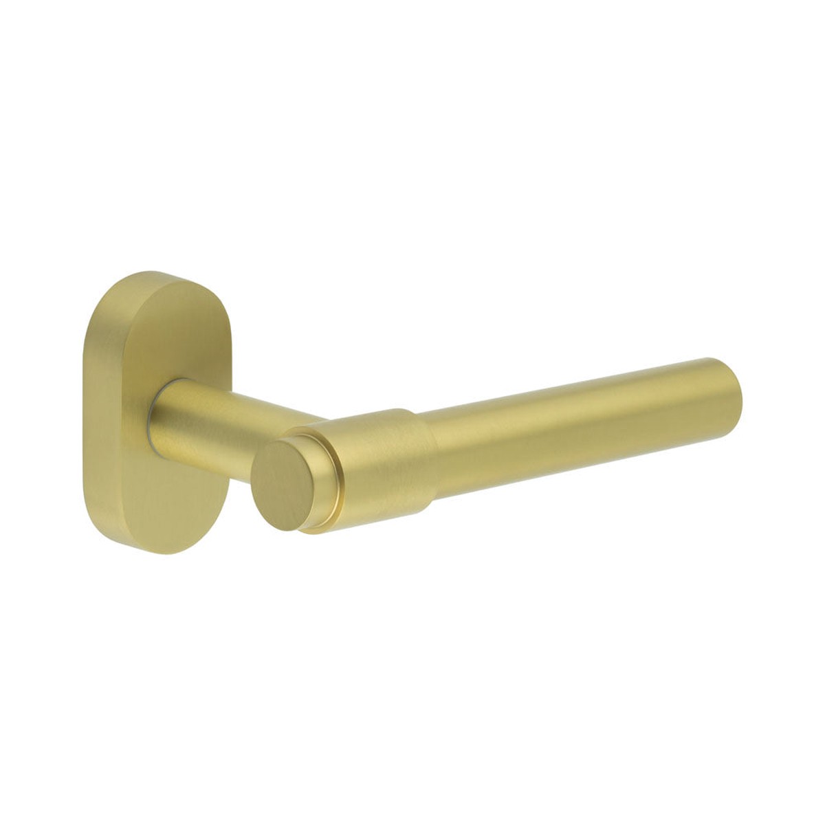 CRES - CR-103 Satin Brass Multi Point Oval Rose Door Handle