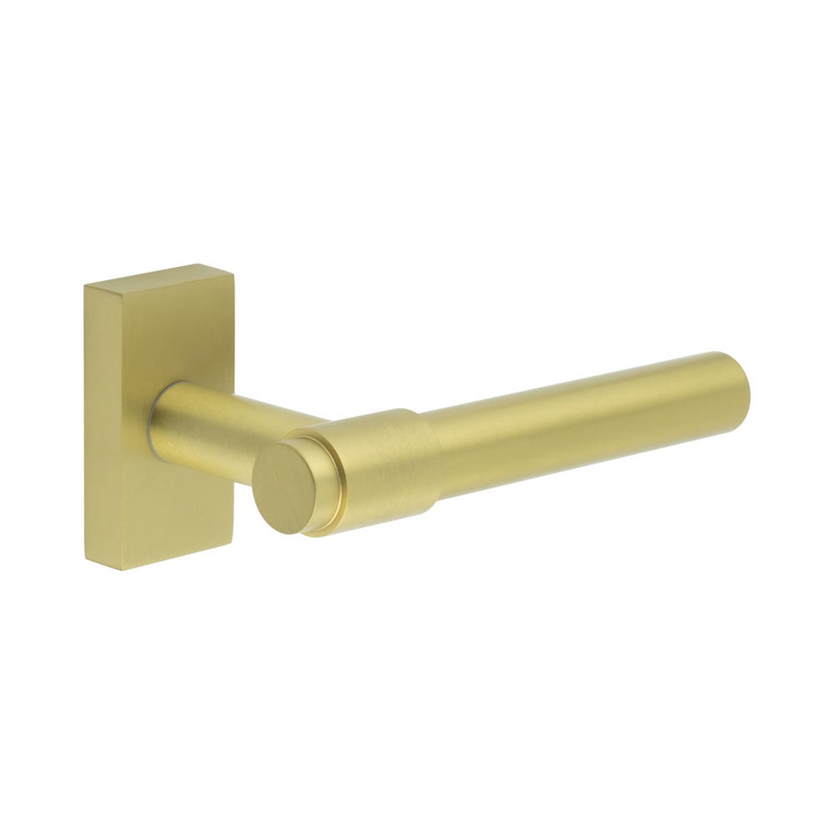 CRES - CR-103 Satin Brass Multi Point Rectangular Rose Door Handle