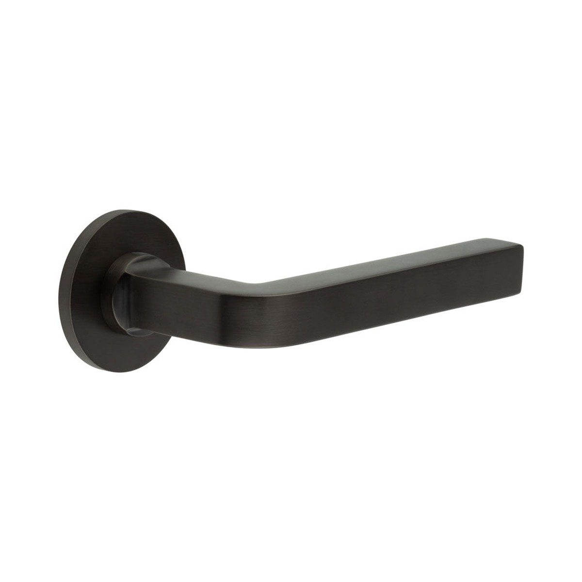 CRES - CR-104 Dark Bronze Fixed Dead Round Rose Door Handle