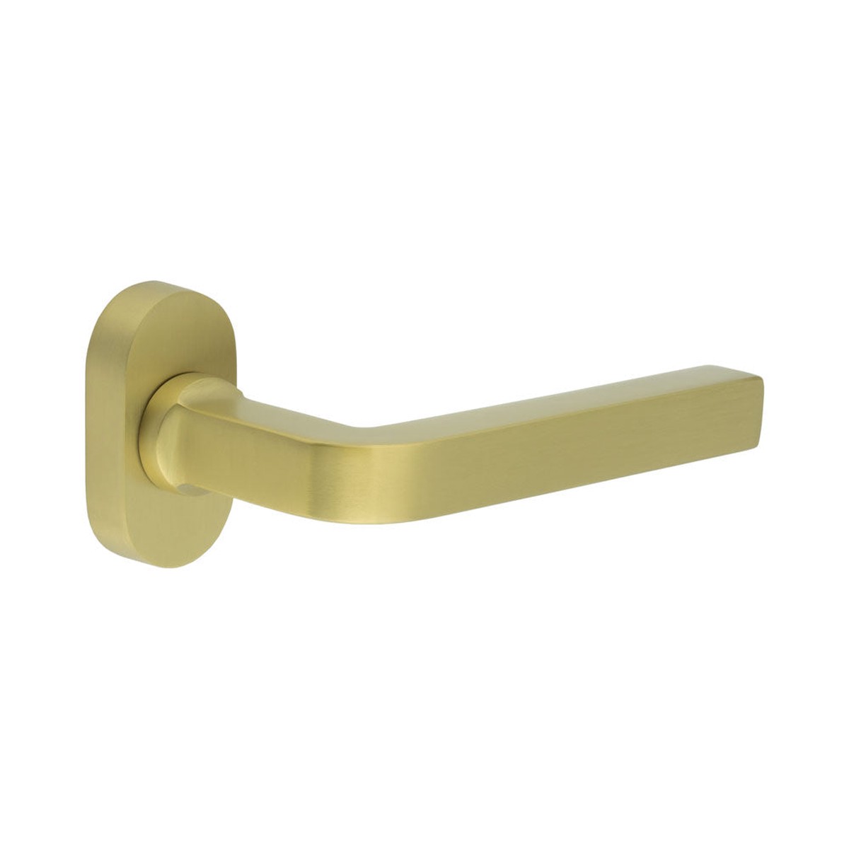 CRES - CR-104 Satin Brass Multi Point Oval Rose Door Handle