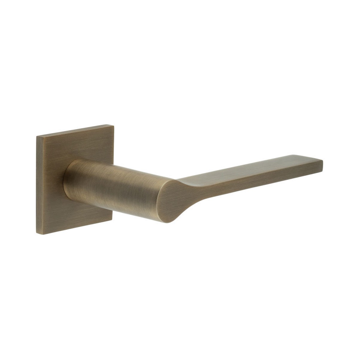 CRES - CR-105 Antique Brass Fixed Dead Square Rose Door Handle