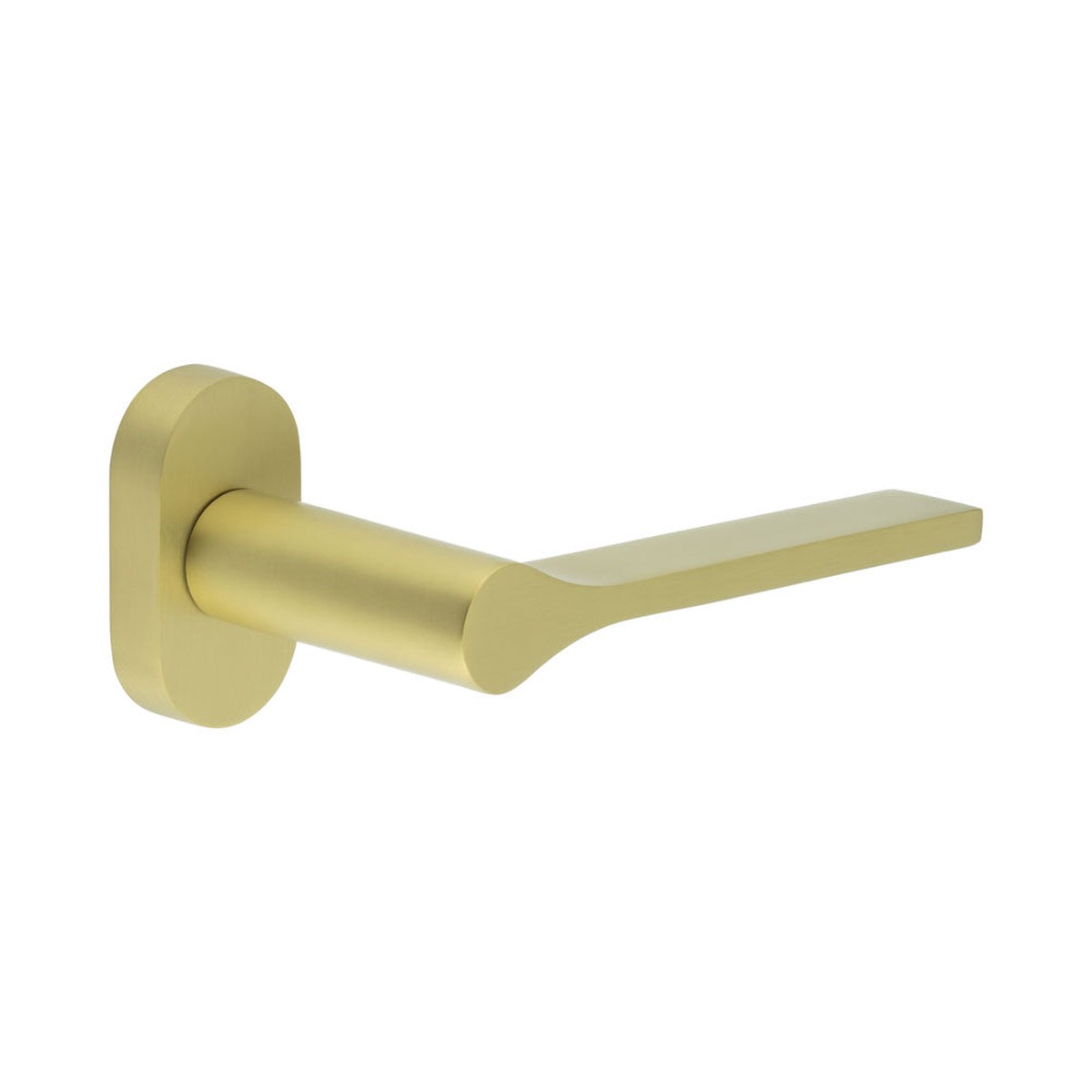 CRES - CR-105 Satin Brass Multi Point Oval Rose Door Handle