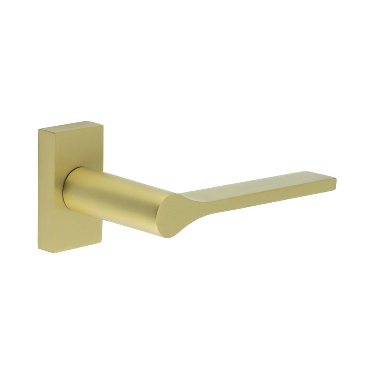 CRES - CR-105 Satin Brass Multi Point Rectangular Rose Door Handle