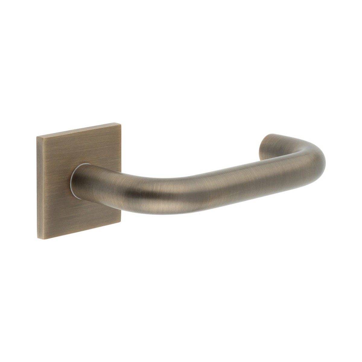 CRES - CR-106 Antique Brass Fixed Dead Square Rose Door Handle