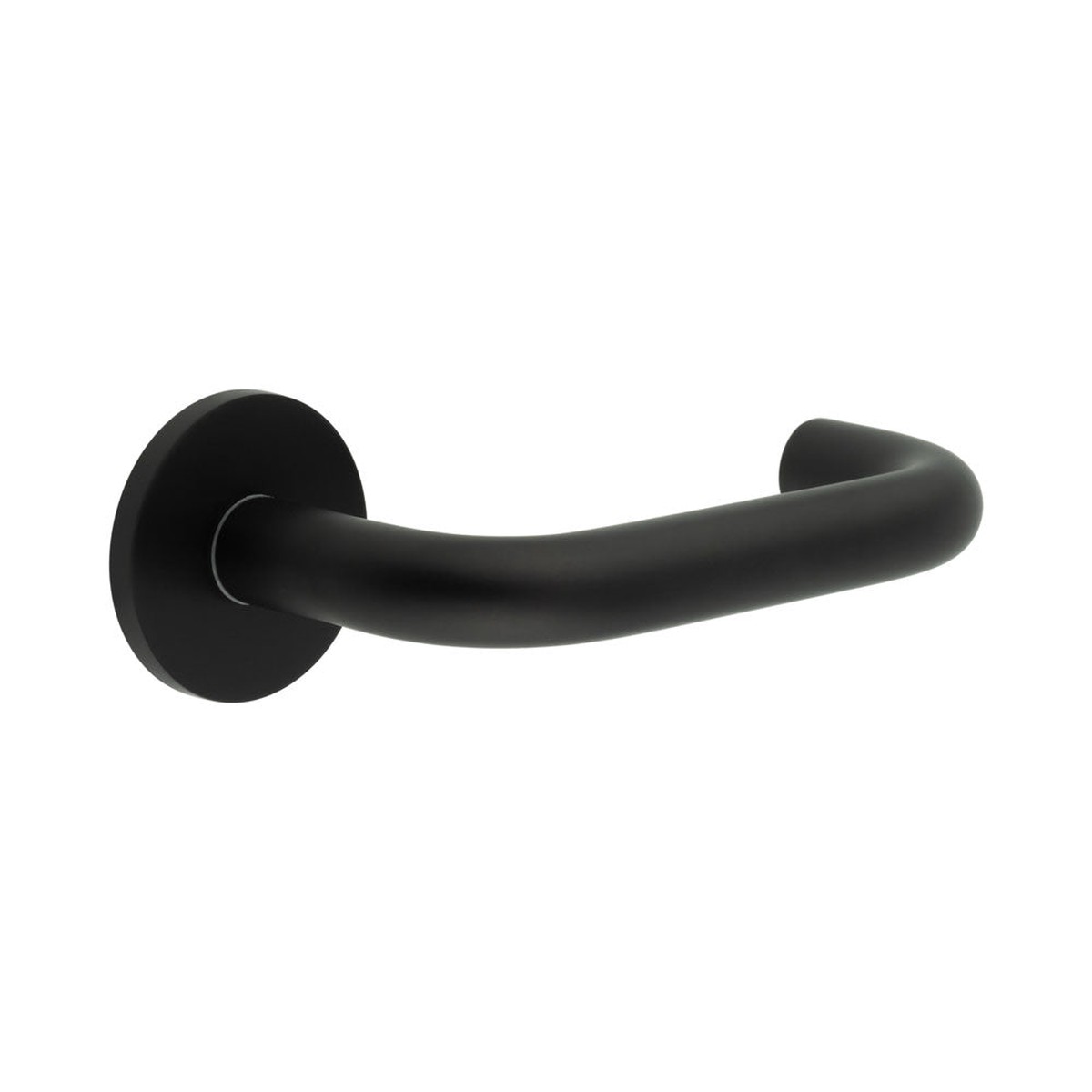 CRES - CR-106 Black Fixed Dead Round Rose Door Handle