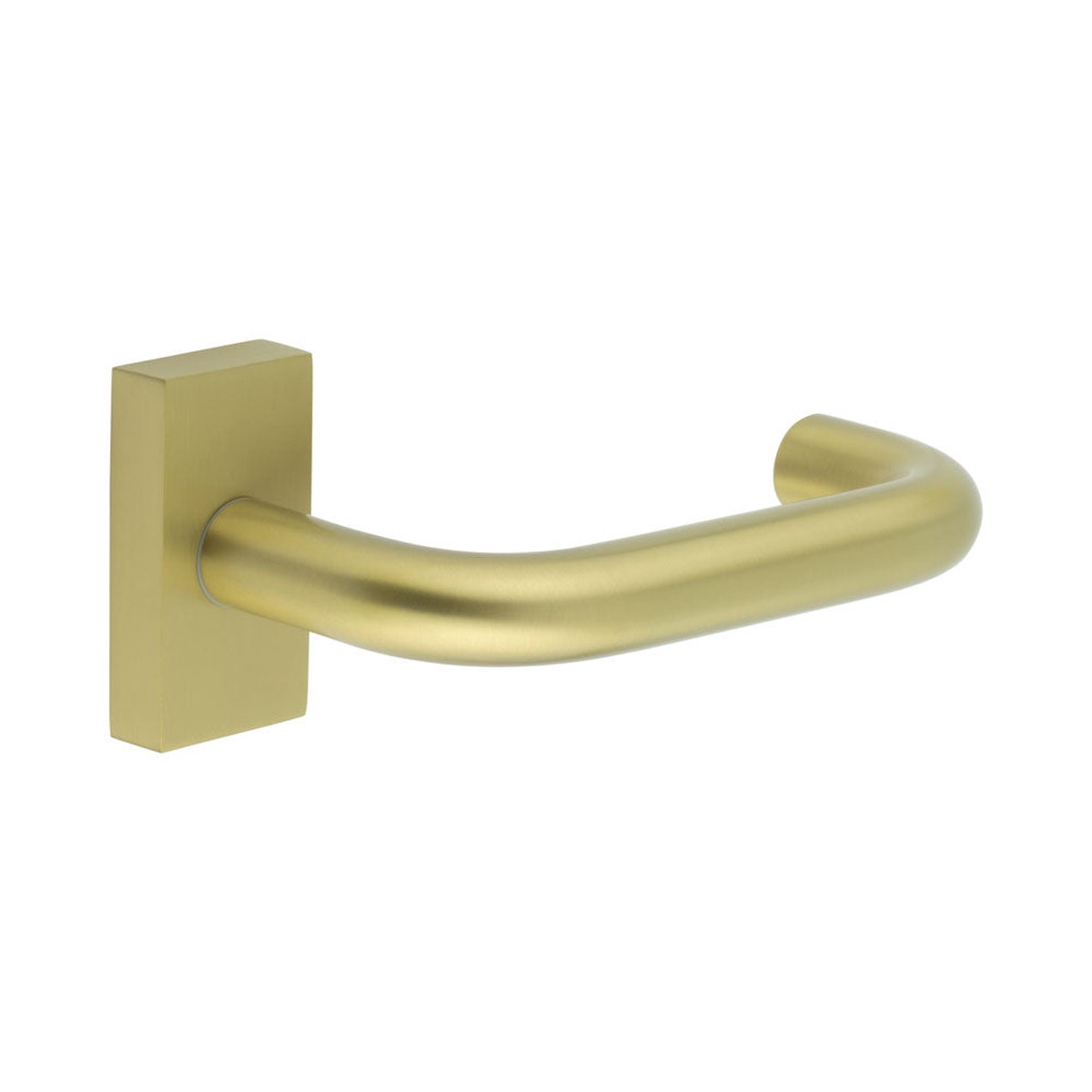 CRES - CR-106 Satin Brass Multi Point Rectangular Rose Door Handle
