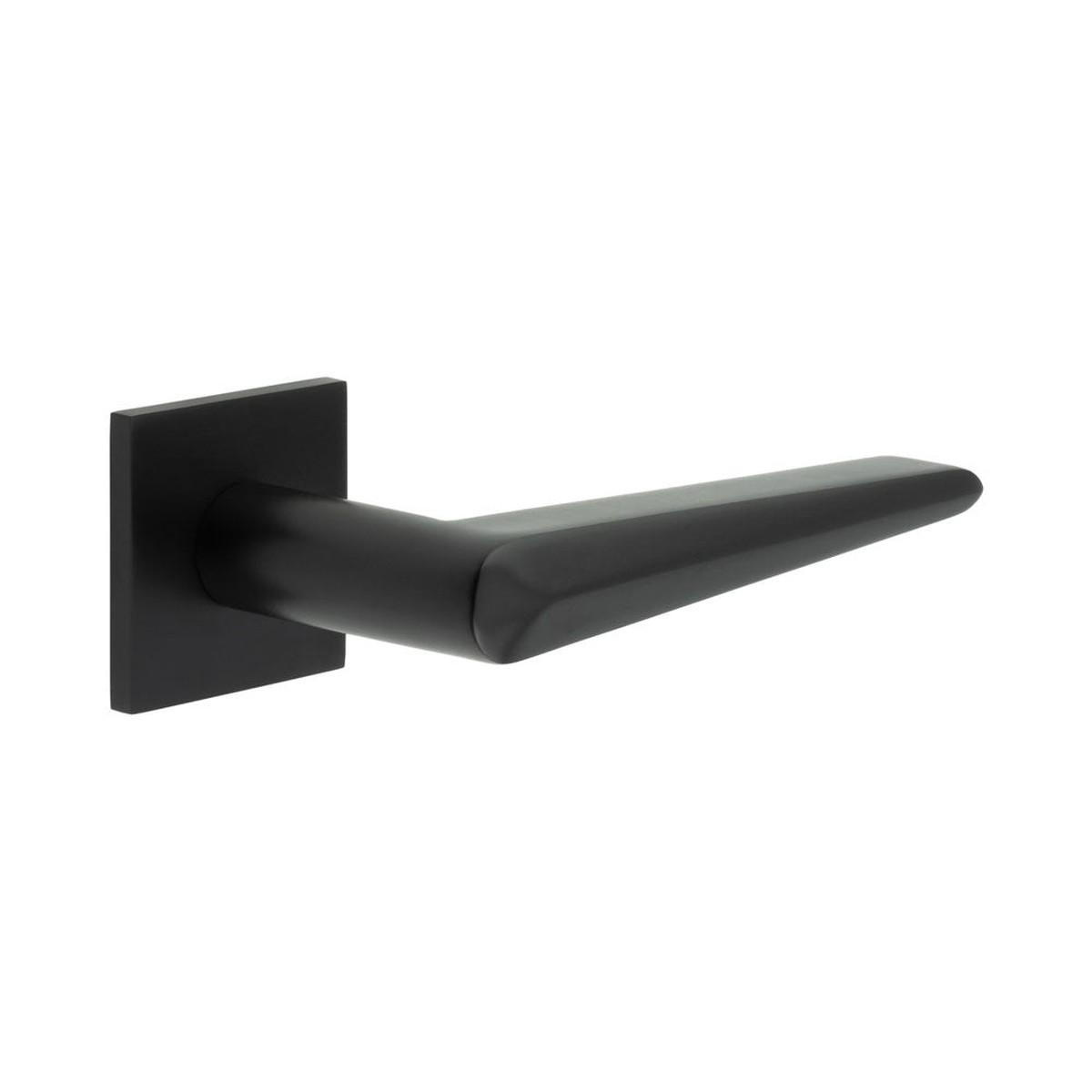 CRES - CR-107 Black Fixed Dead Square Rose Door Handle