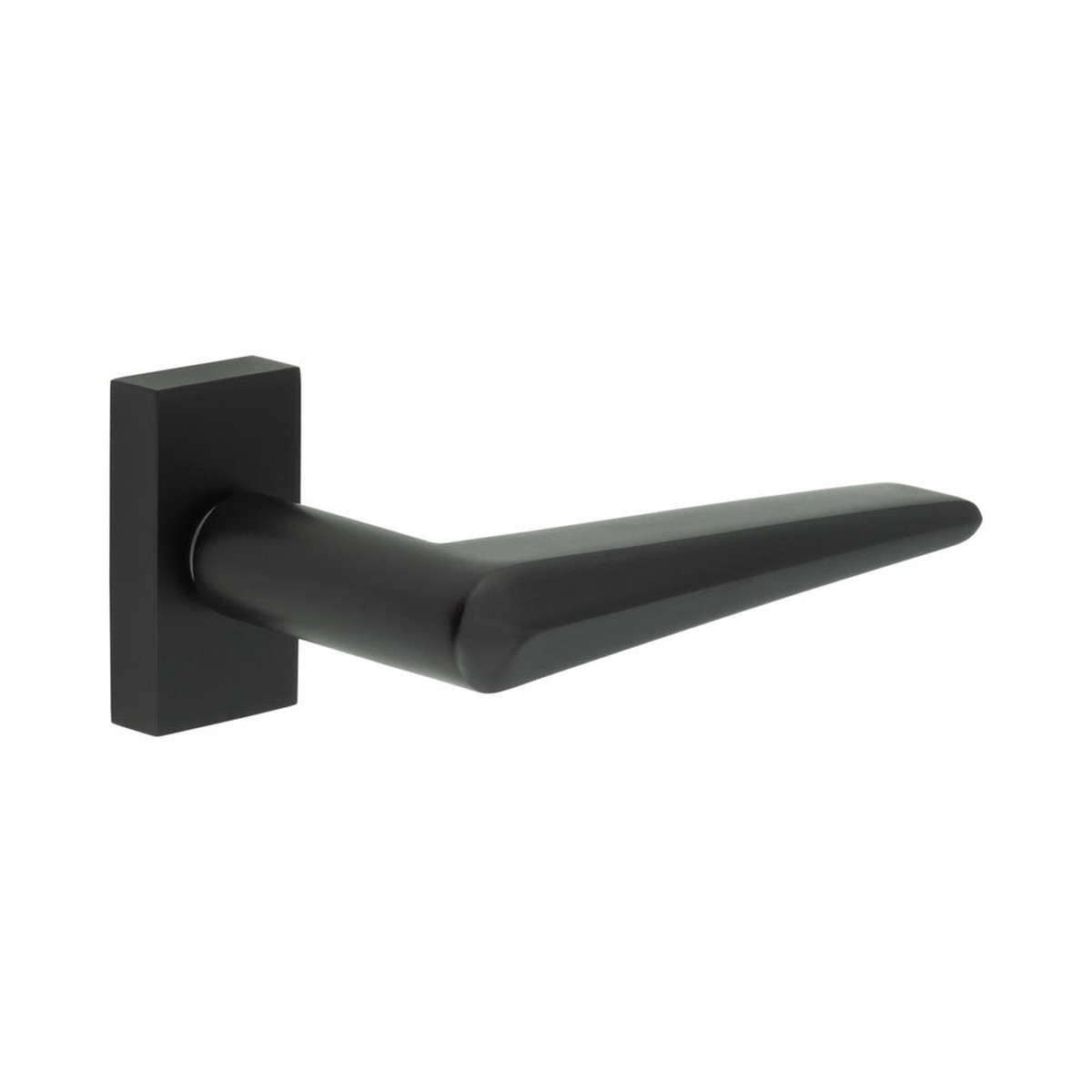CRES - CR-107 Black Multi Point Rectangular Rose Door Handle