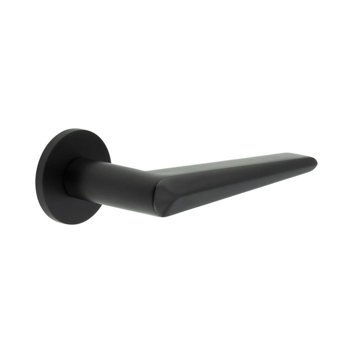 CRES - CR-107 Black Sprung Round Rose Door Handle