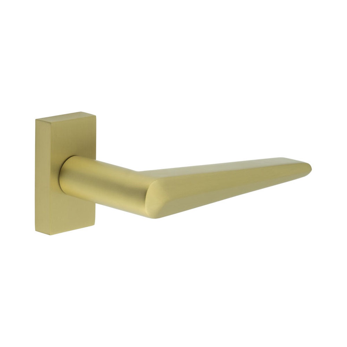 CRES - CR-107 Satin Brass Multi Point Rectangular Rose Door Handle