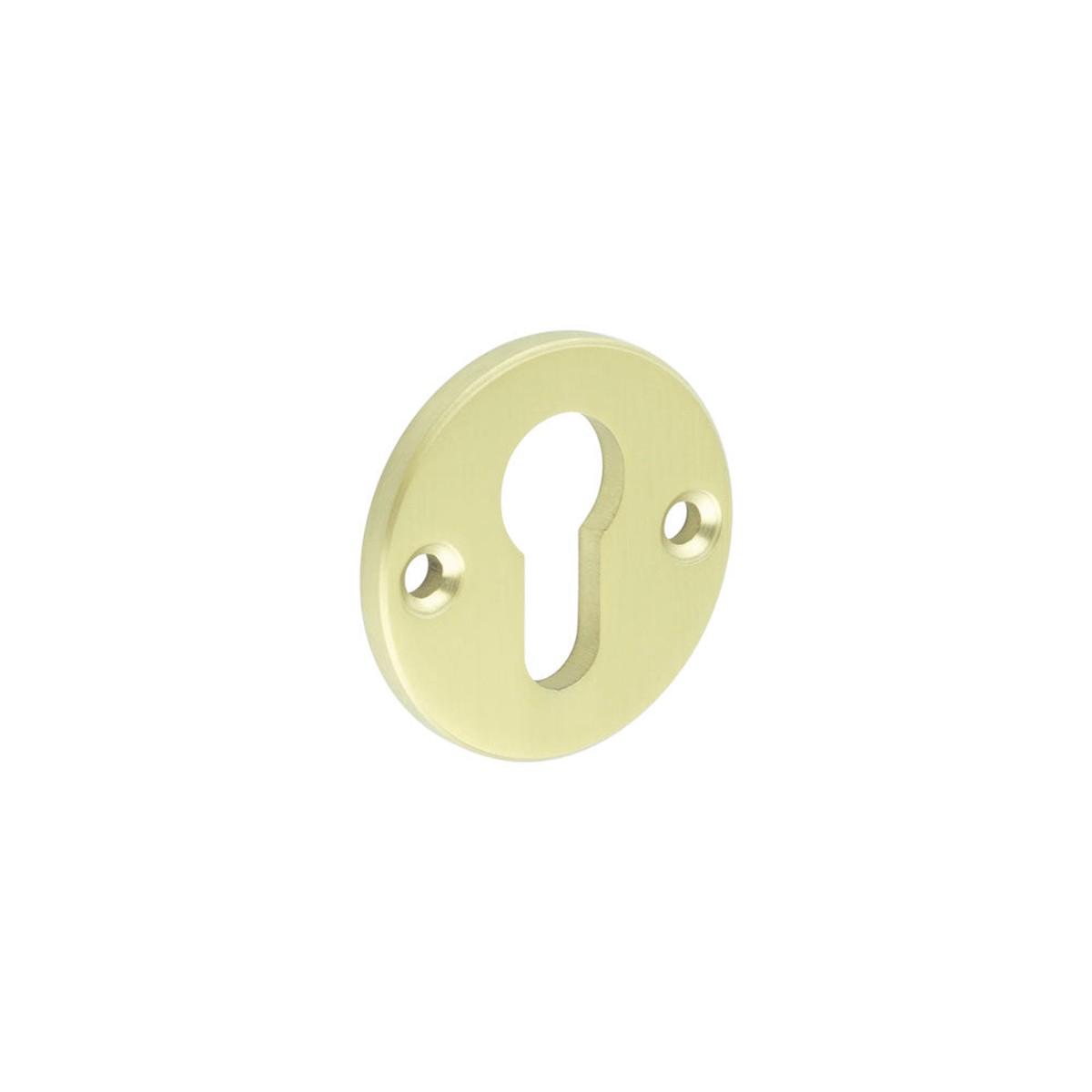CRES - Satin Brass Euro Escutcheon Face Fixed