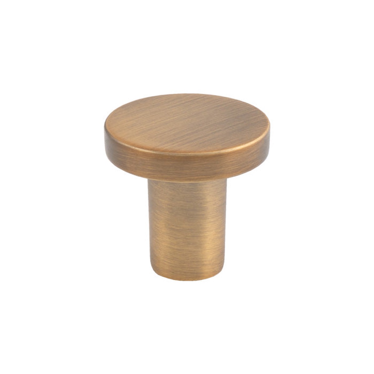 FTD - Circular Cupboard Knob Antique Brass 26mm