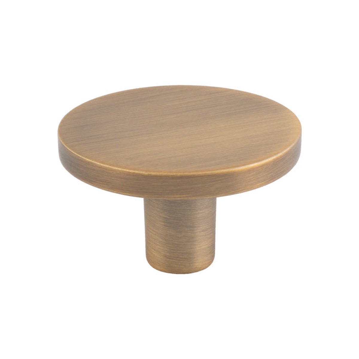 FTD - Circular Cupboard Knob Antique Brass 41mm
