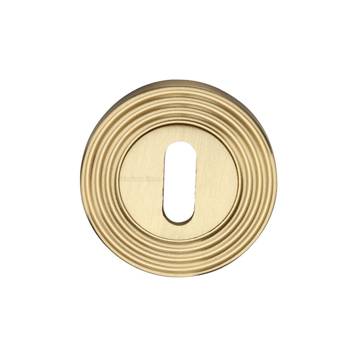Heritage Brass Key Escutcheon Satin Brass Finish