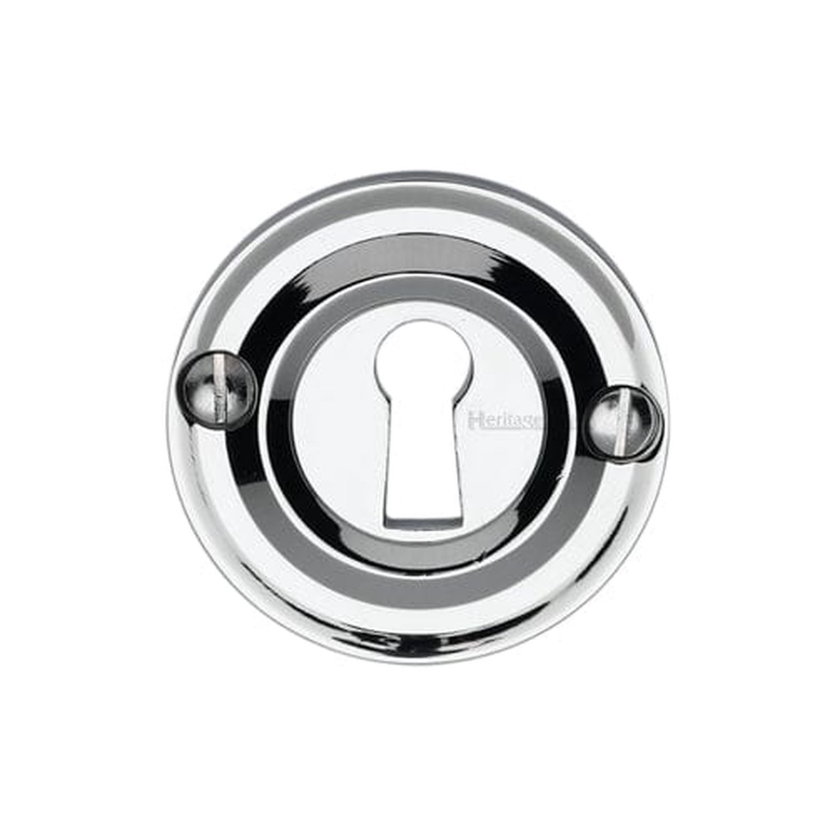 Heritage Brass Open Keyhole Round Polished Chrome Finish