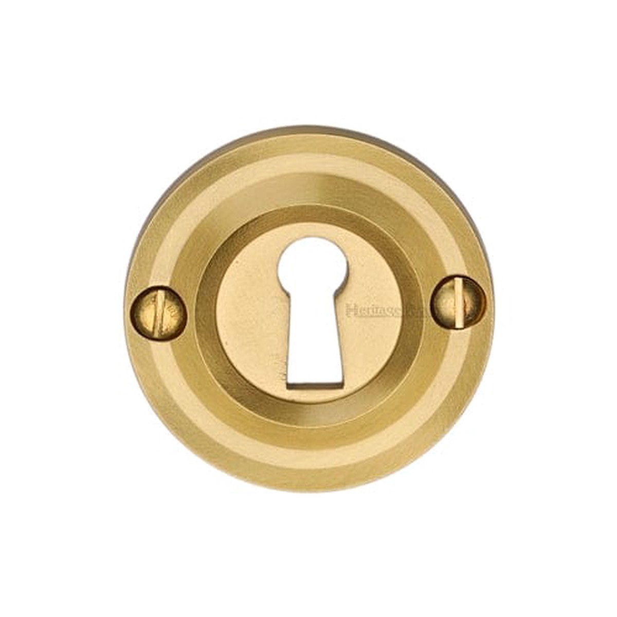 Heritage Brass Open Keyhole Round Satin Brass Finish