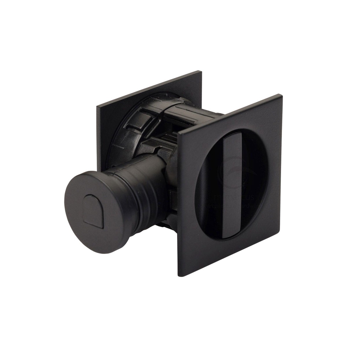 M.Marcus Tubular Lock with Square Privacy Turn & Release Black Matt