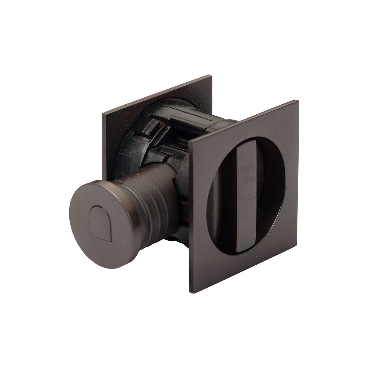 M.Marcus Tubular Lock with Square Privacy Turn & Release Matt Bronze