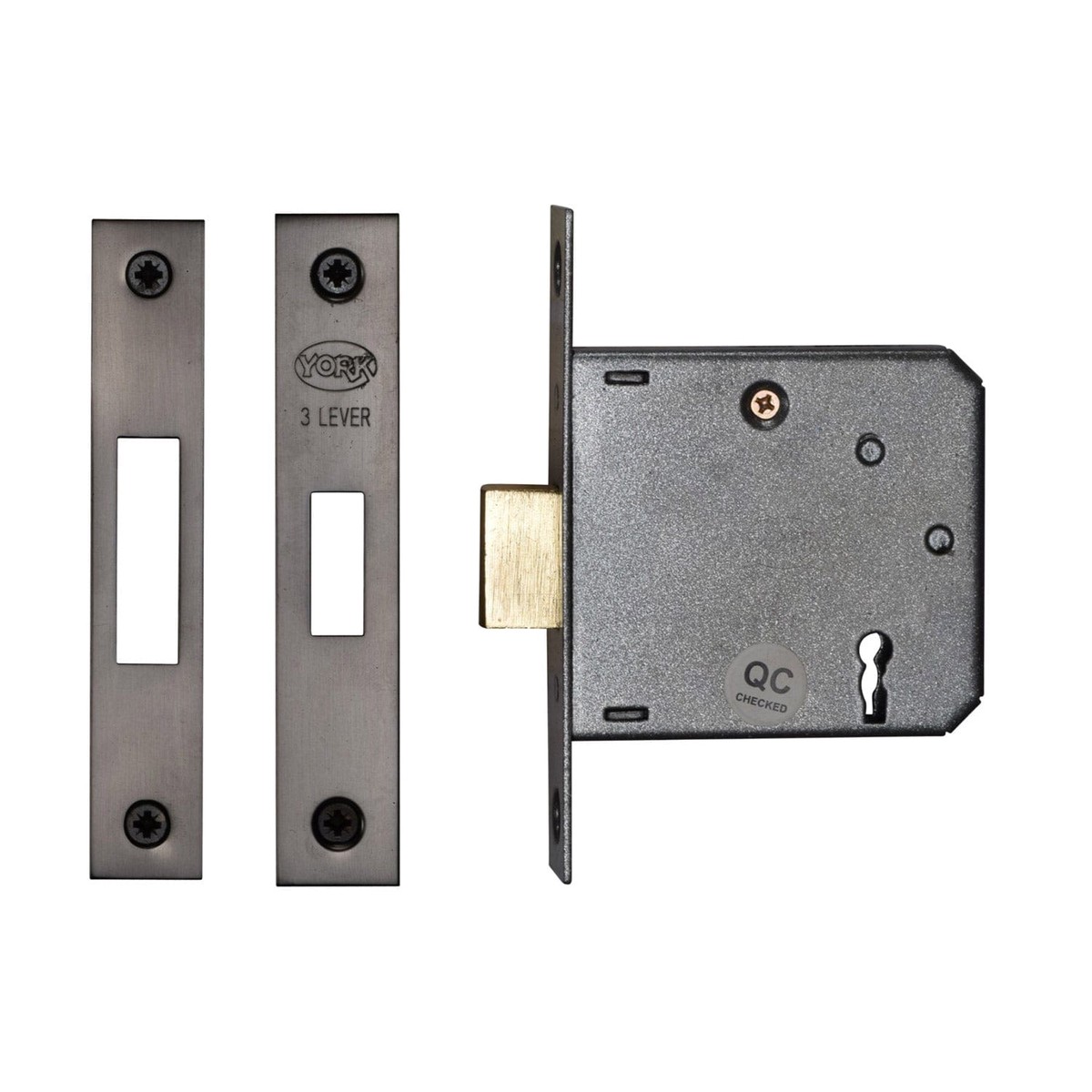 York Security 3 Deadlock 3 Lever Matt Bronze