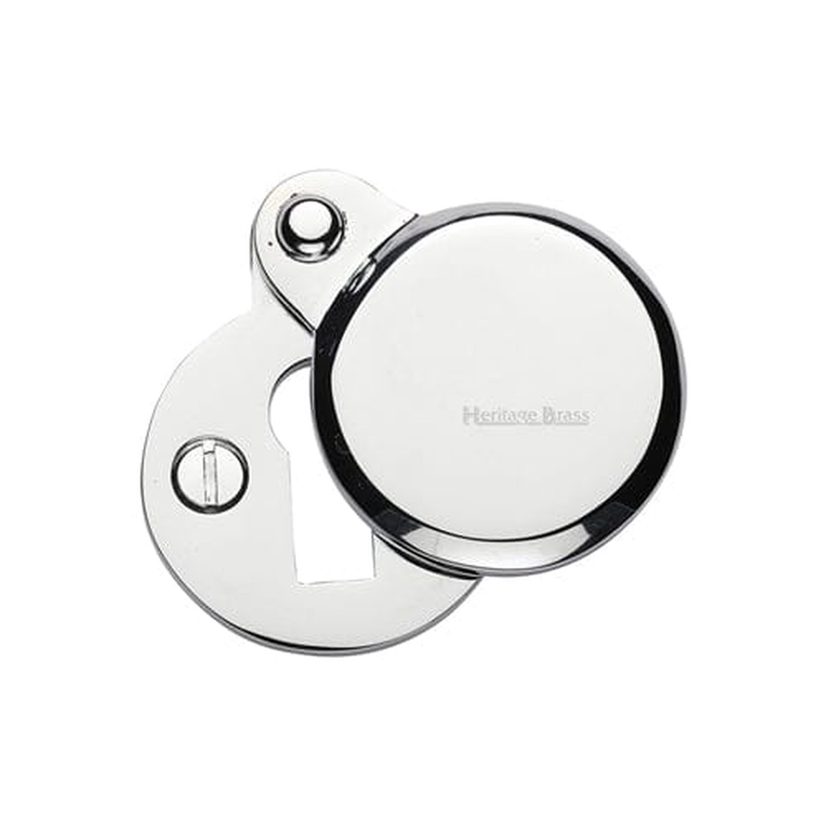 Heritage Brass Covered Keyhole Round Polished Chrome Finish