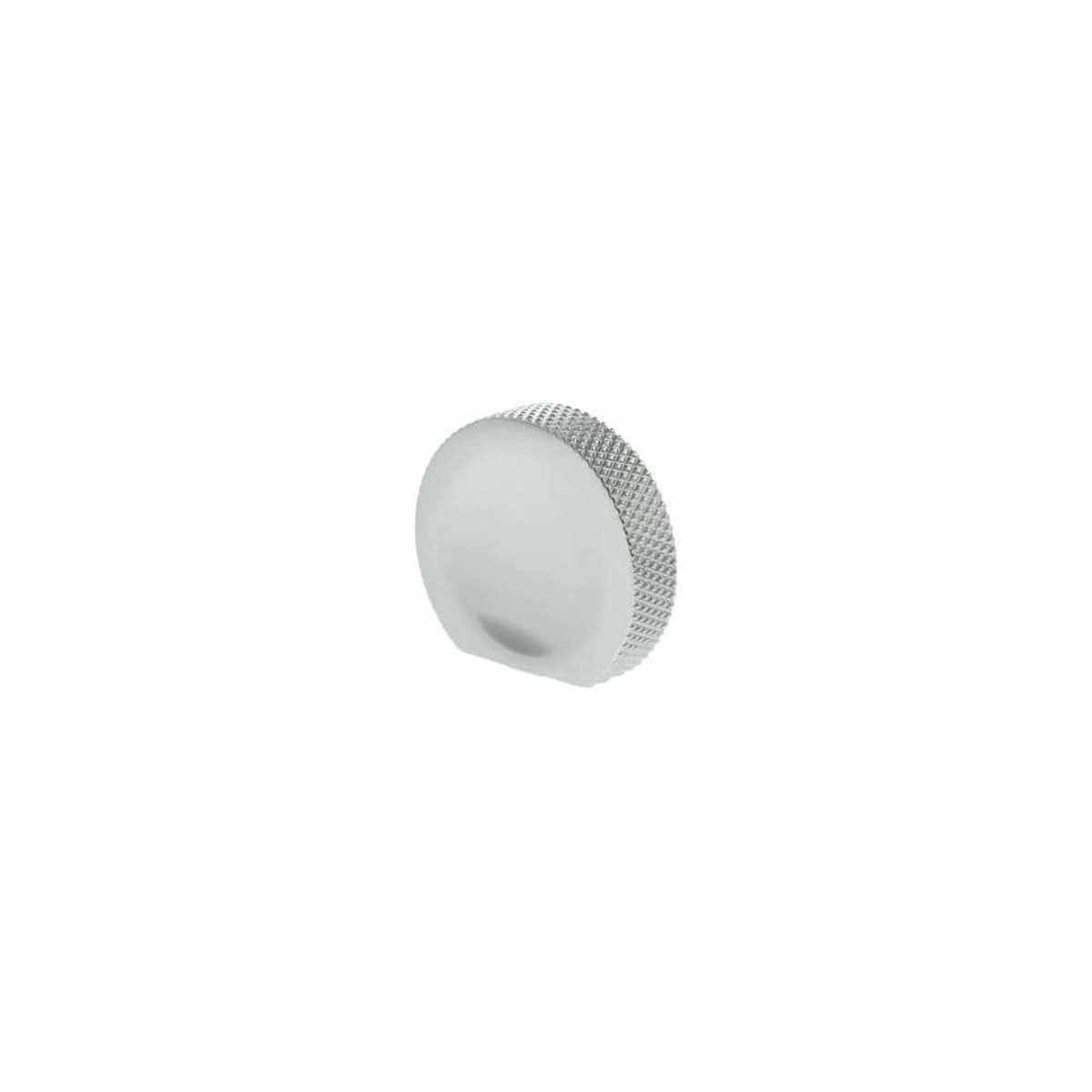 Millhouse Brass Eiffel Knurled Finger Pull Cabinet Knob Handle - Polished Chrome