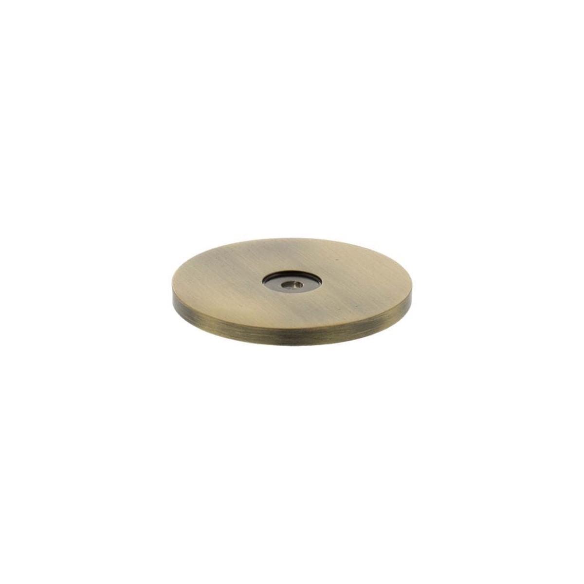 Millhouse Brass Round Cabinet Handle Backplate - Antique Brass