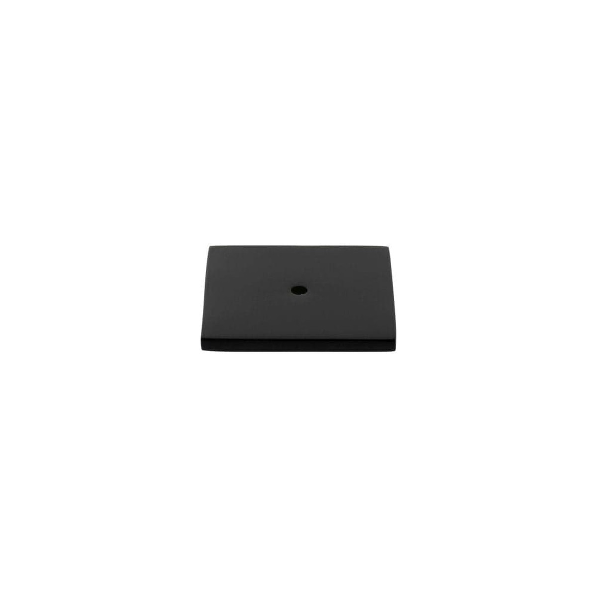 Millhouse Brass Square Cabinet Handle Backplate - Matt Black
