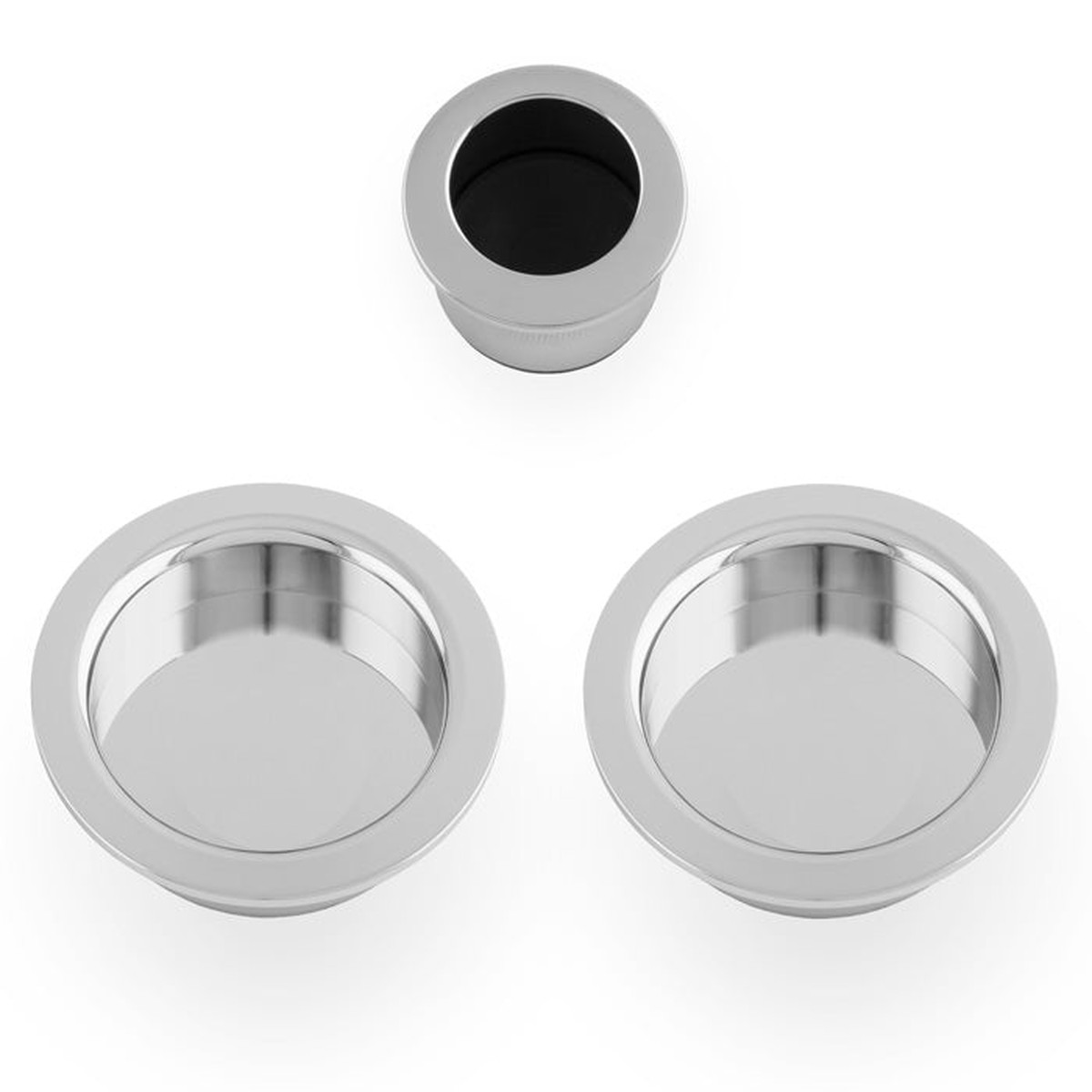 Alexander & Wilks - Sliding door pull kit-Polished Chrome