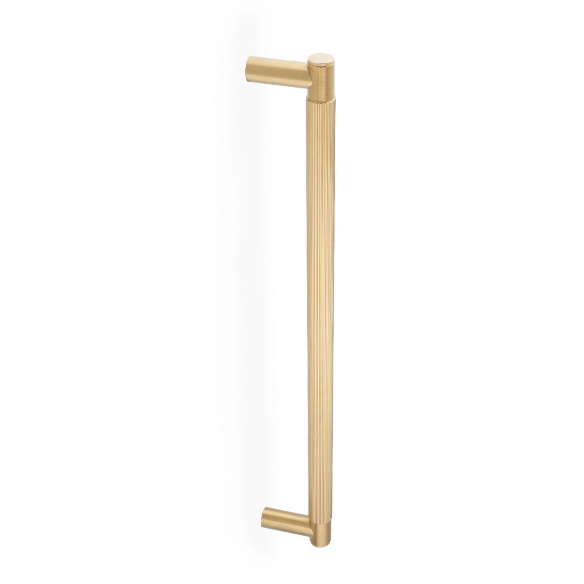 Alexander & Wilks - Spitfire Reeded 450mm Pull Handle - Satin Brass PVD