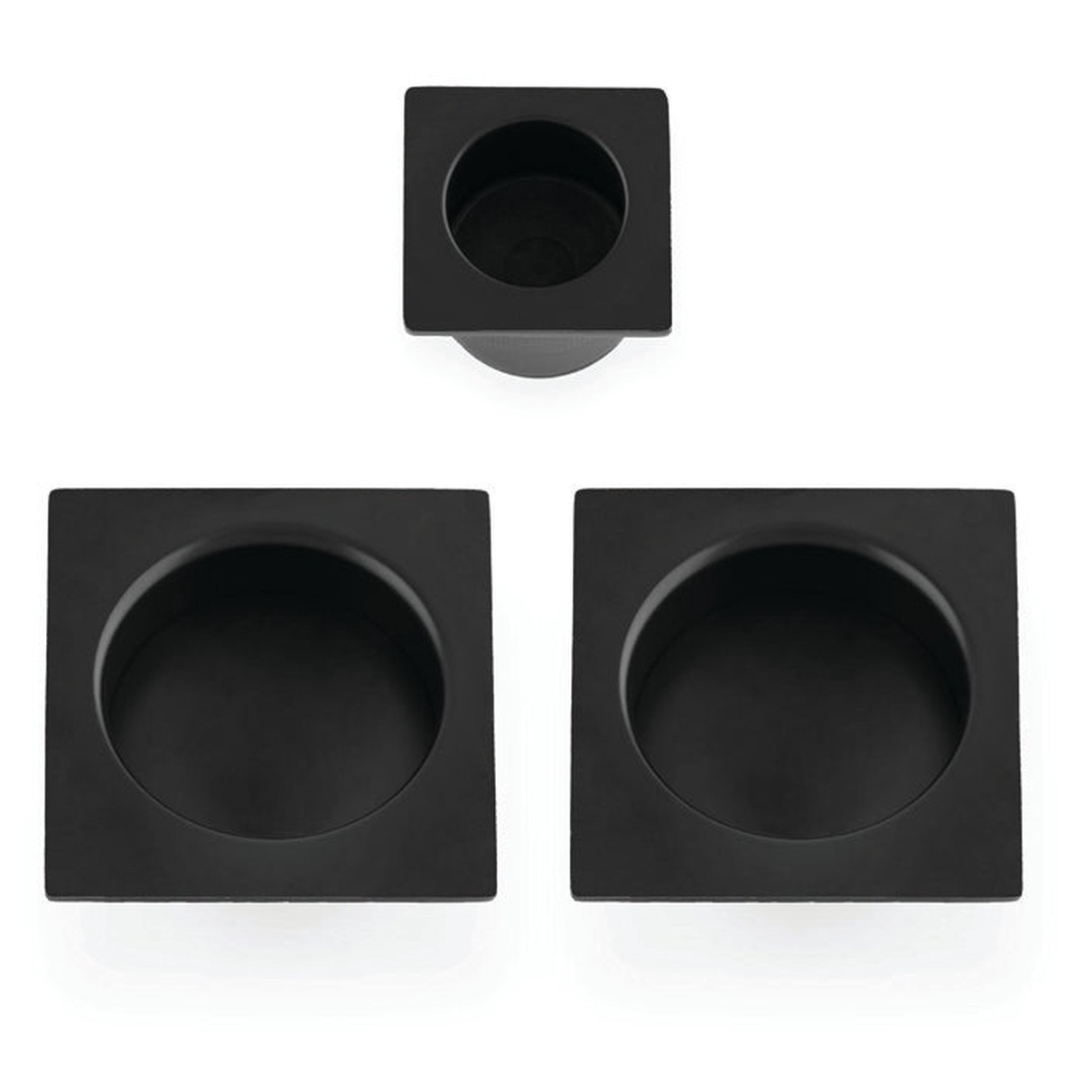 Alexander & Wilks - Square sliding door pull kit-Black
