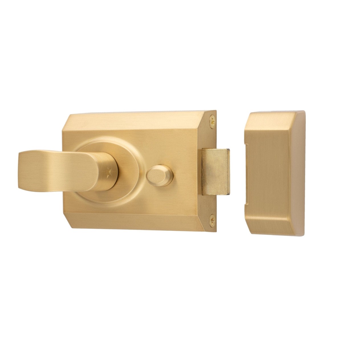 Eurospec - Contract Rim Cylinder Nightlatch Complete 60mm - Satin Brass