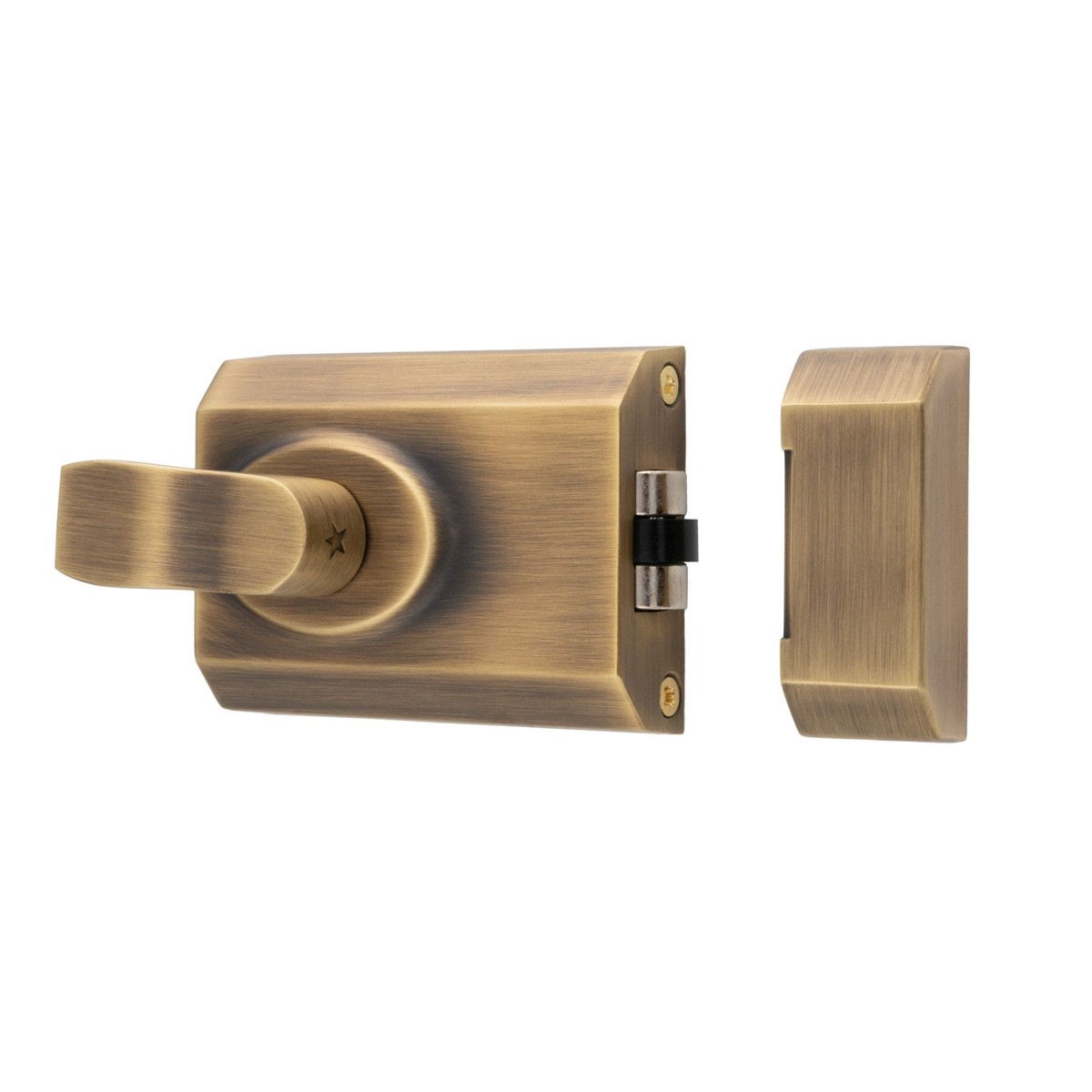 Eurospec - Contract Rim Cylinder Rollerbolt Rim Cylinder Rollerbolt 60mm - Antique Brass