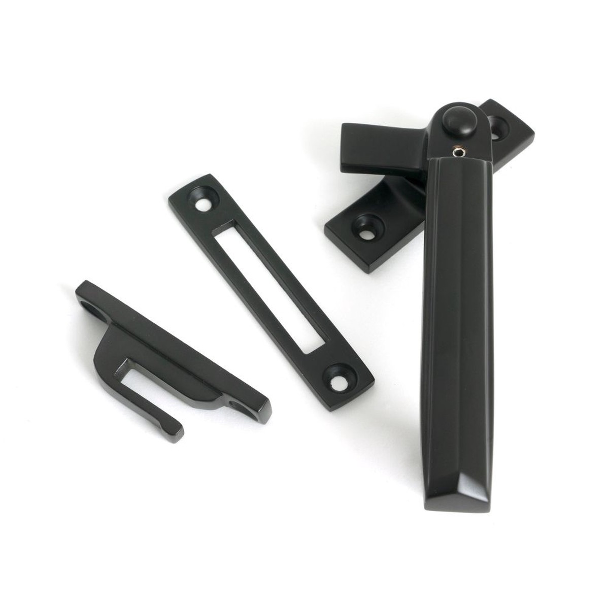From The Anvil - Aged Bronze Locking Art Deco Fastener - RH