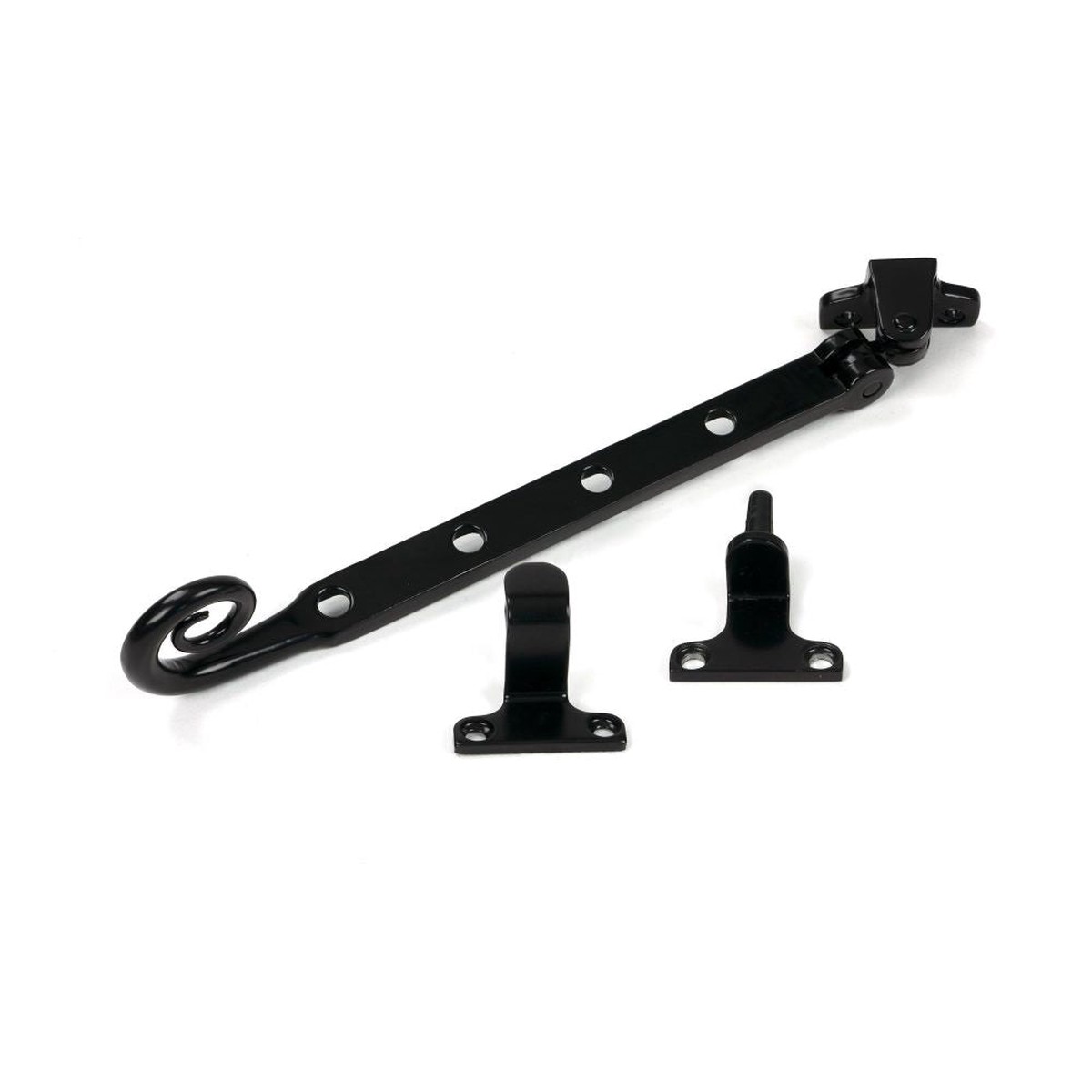 From The Anvil - Black 10" Monkeytail Stay (Steel Window)