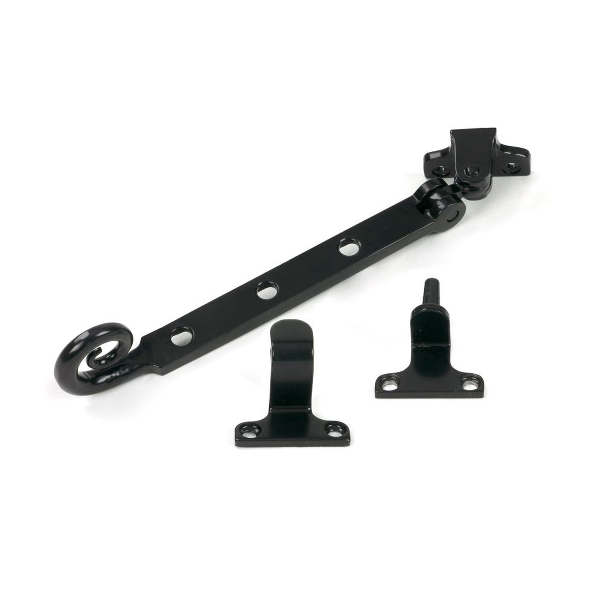 From The Anvil - Black 8" Monkeytail Stay (Steel Window)