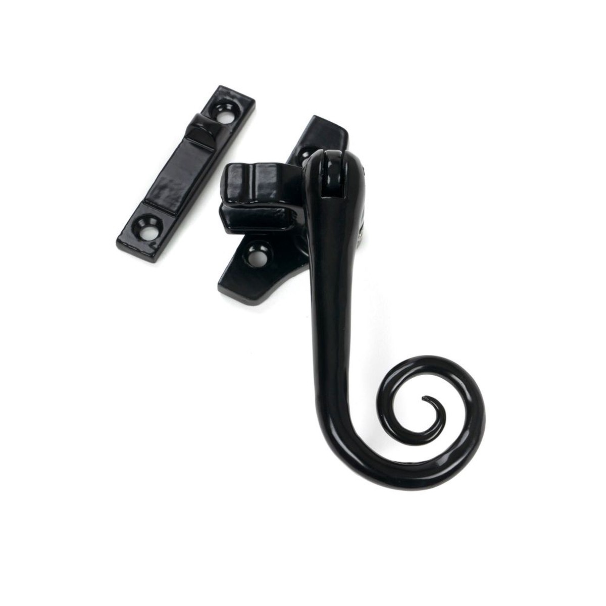 From The Anvil - Black Night-Vent Locking Monkeytail Fastener (Steel Window)