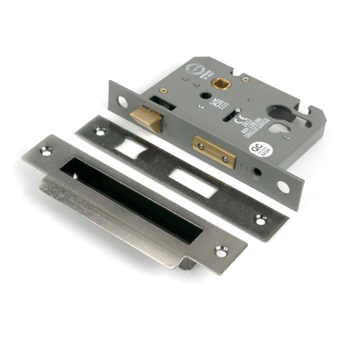 From The Anvil - Pewter 3" Euro Profile Sash Lock