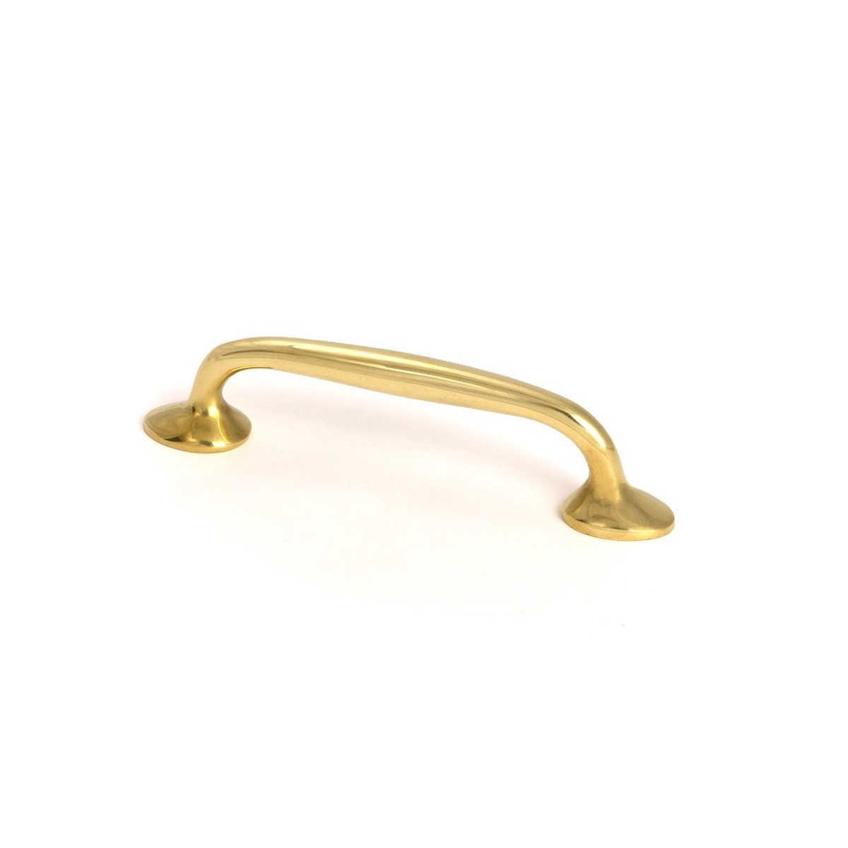 From The Anvil - Polished Brass Moore Pull Handle - Small