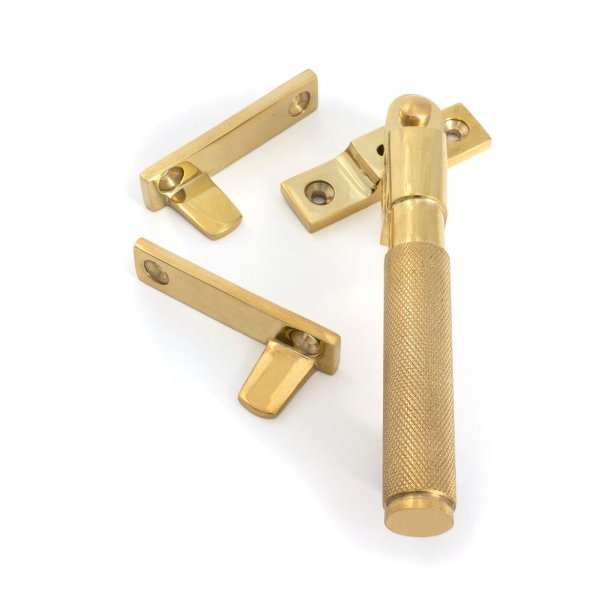 From The Anvil - Polished Brass Night-Vent Locking Brompton Fastener