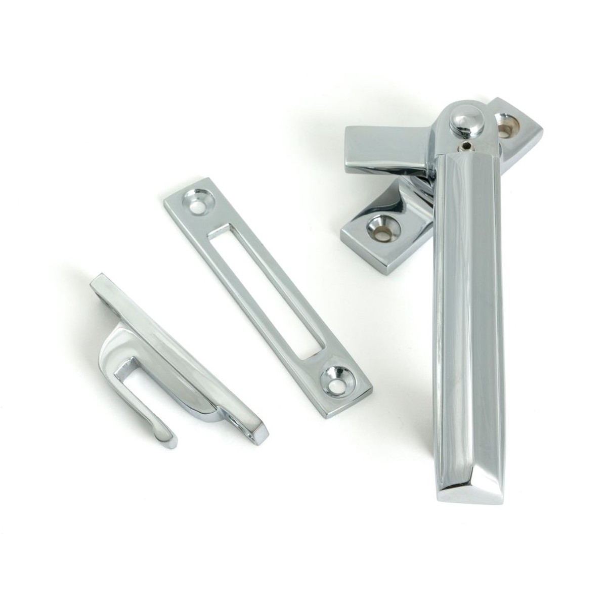 From The Anvil - Polished Chrome Locking Art Deco Fastener - RH