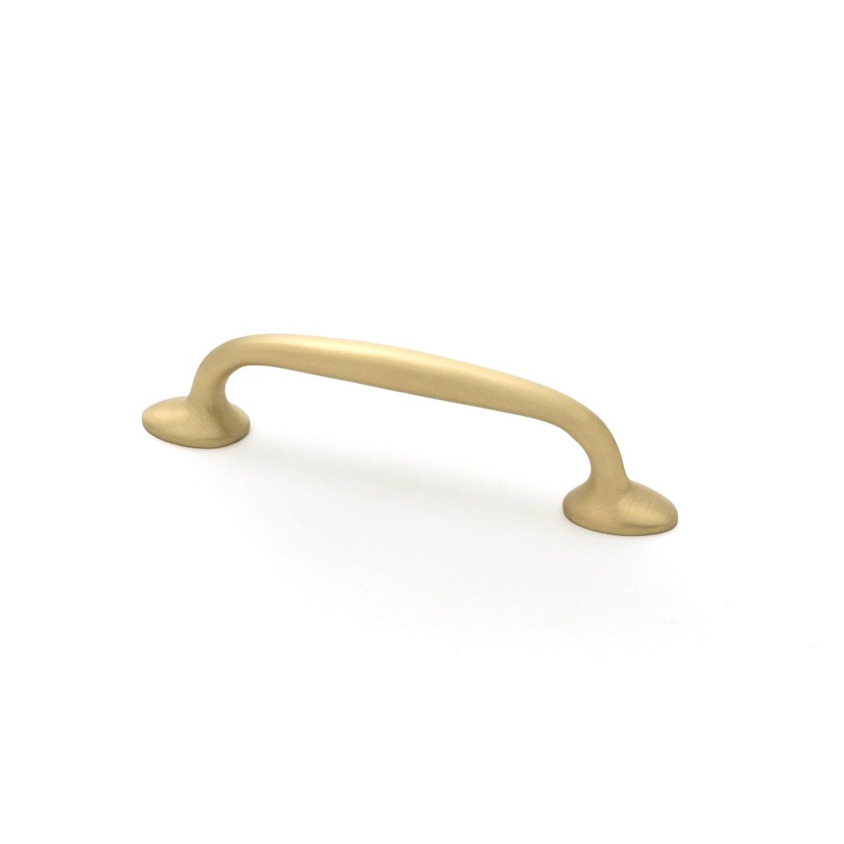 From The Anvil - Satin Brass Moore Pull Handle - Small