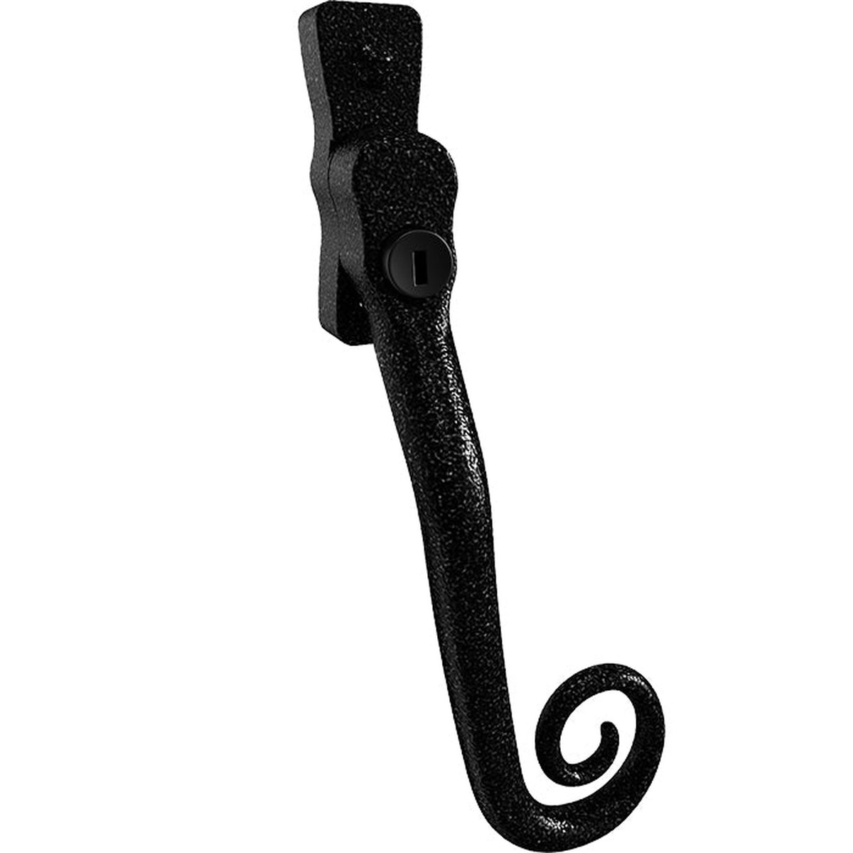 Mila Heritage Monkey Tail Casement Handle Heritage Black Right hand