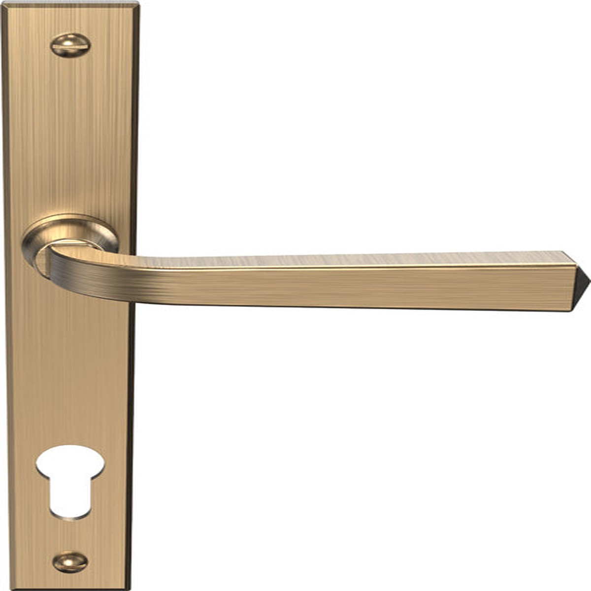Mila Heritage Multi-Point Locking Door Handle Antique Bronze