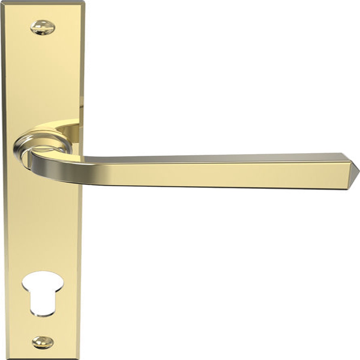Mila Heritage Multi-Point Locking Door Handle Gold