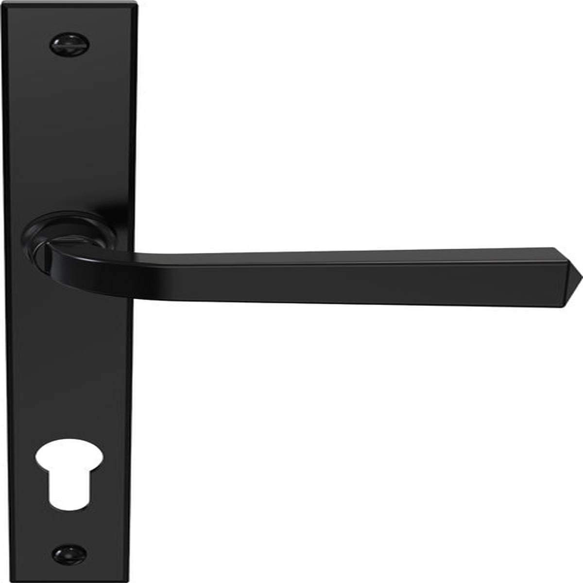 Mila Heritage Multi-Point Locking Door Handle Matt Black