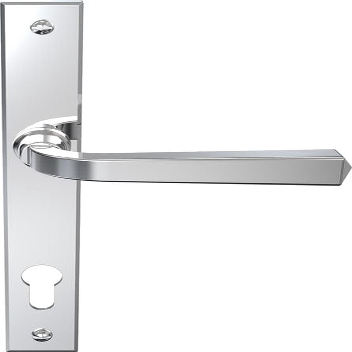 Mila Heritage Multi-Point Locking Door Handle Polished Chrome