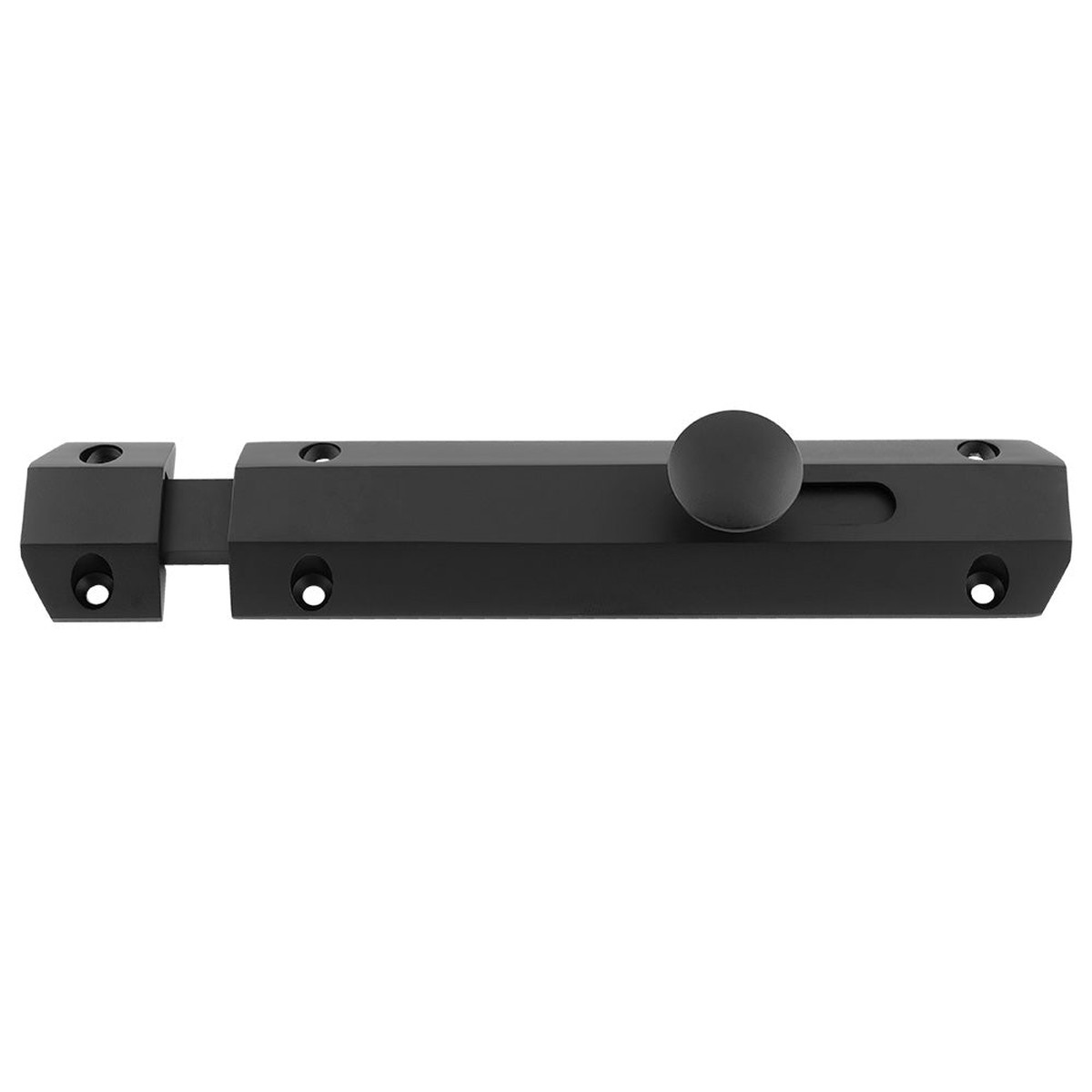 Carlisle Brass - 152 x 36mm surface bolt c/w keep flat & angled mortice keeps - matt black
