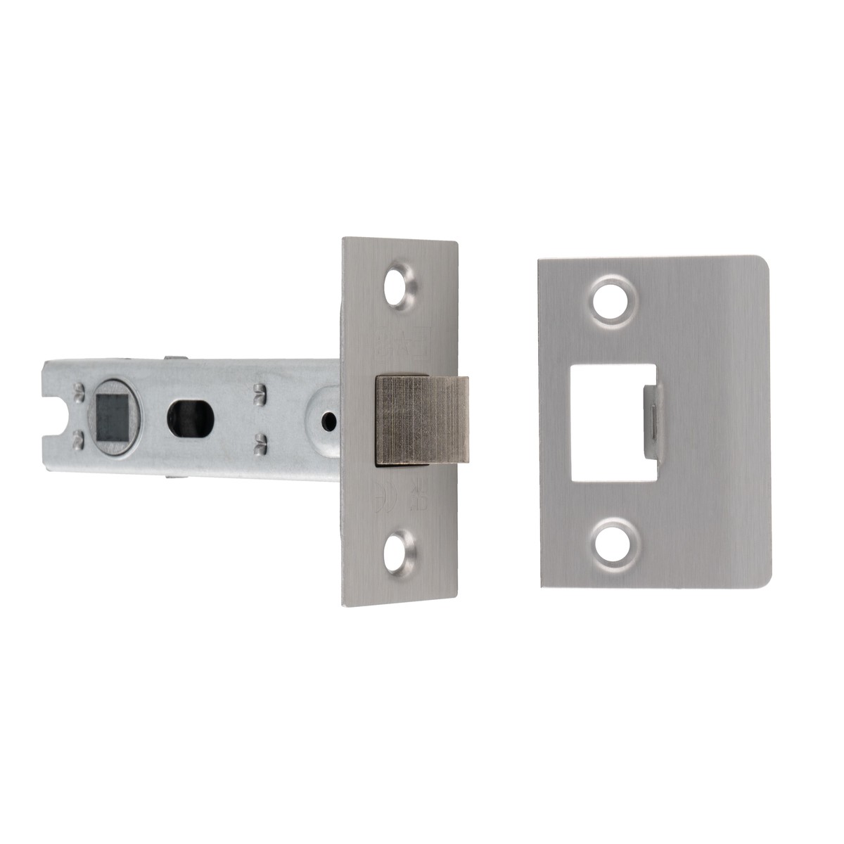 Eurospec - 76MM BOLT-THROUGH TUBULAR LATCH - 8MM FOLLOWER - SQUARE - SSS
