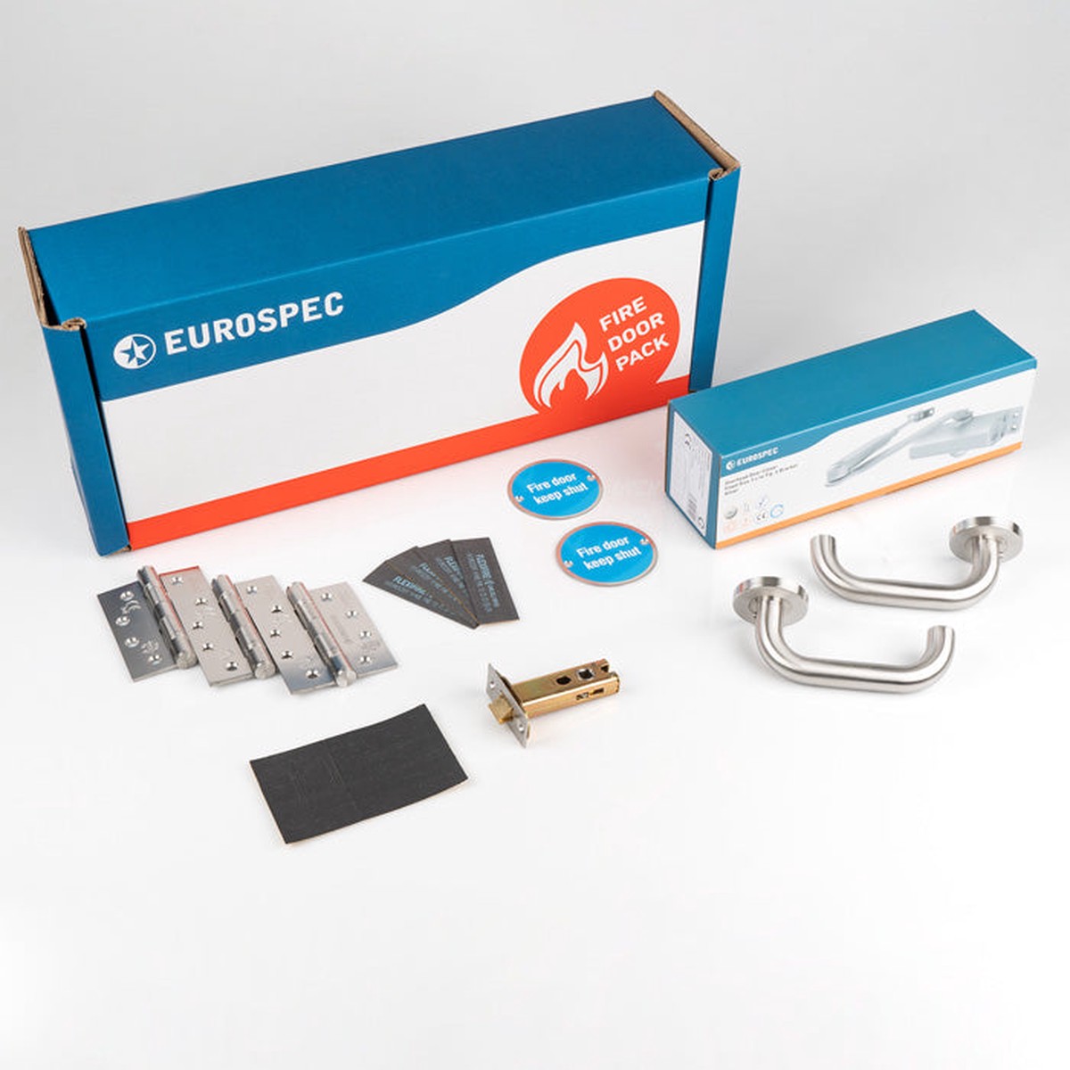 Eurospec - Residential Fire Door Pack - Lever Latch - Silver