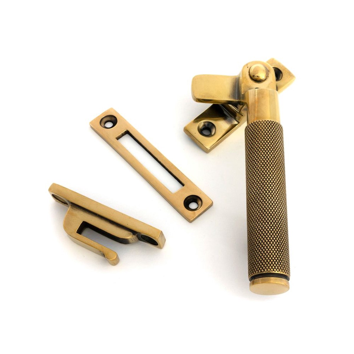 From The Anvil - Aged Brass Locking Brompton Fastener RH